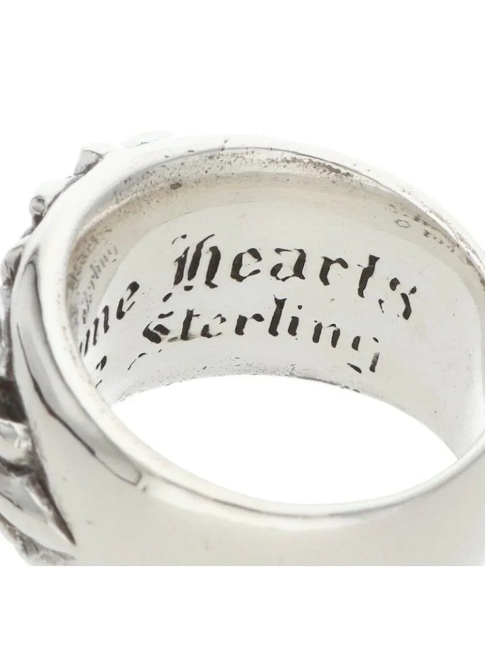 Chrome Hearts Flrl Crs Floral Cross Silver Ring